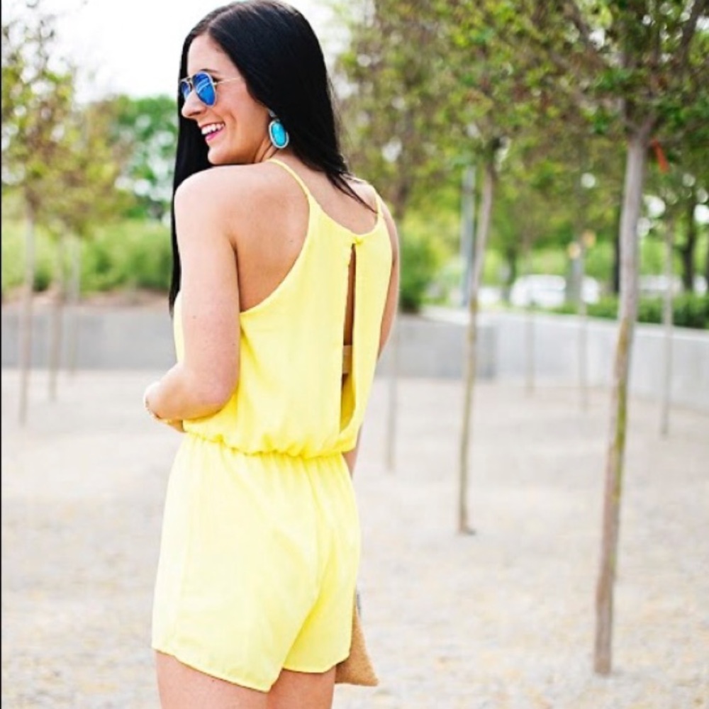 Yellow romper